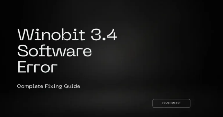 winobit3.4 software error