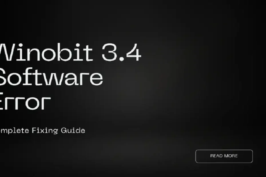 winobit3.4 software error