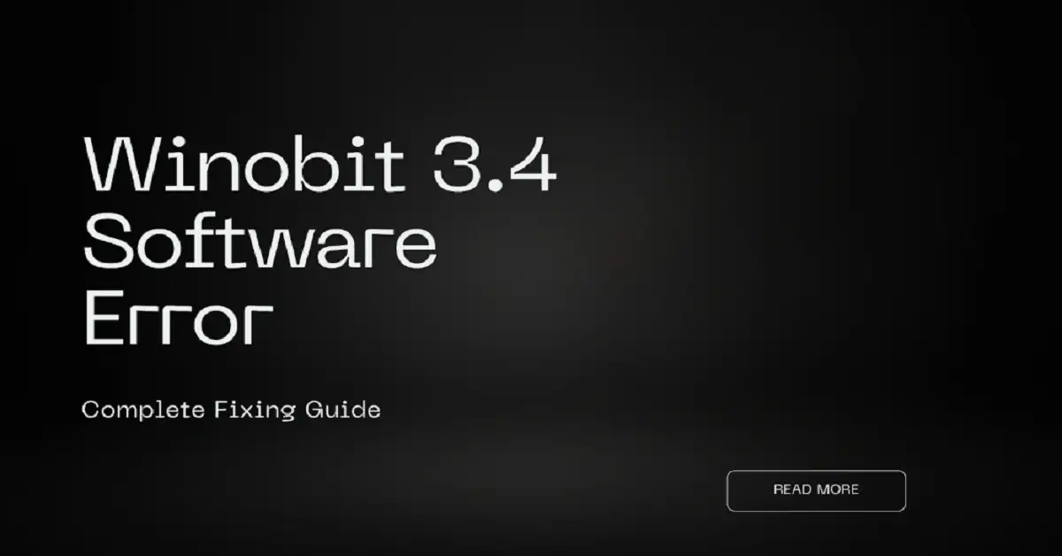 winobit3.4 software error