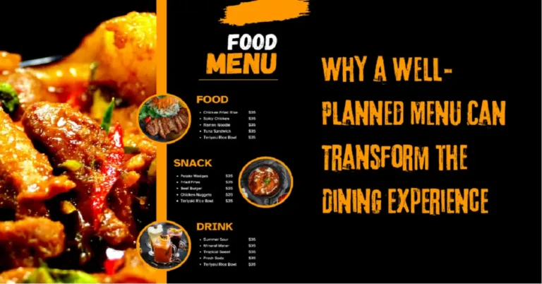 restaurant menu design