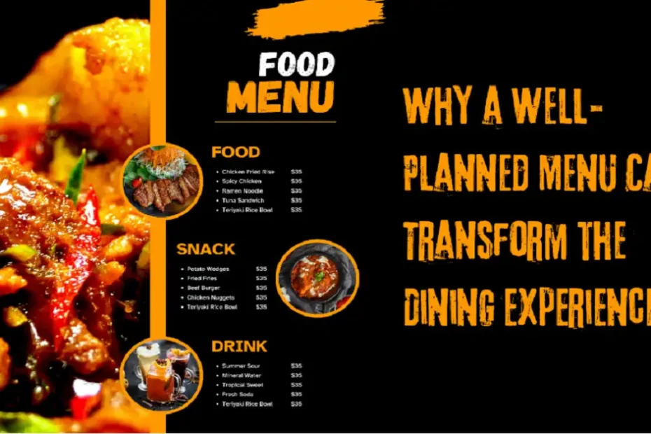 restaurant menu design