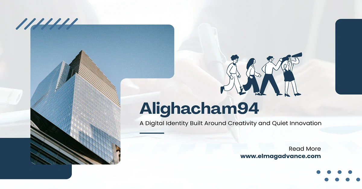 Creative digital workspace representing the online identity alighacham94