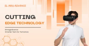 Cutting edge technology ElmagAdvance concept showing AI, automation, and modern digital innovation